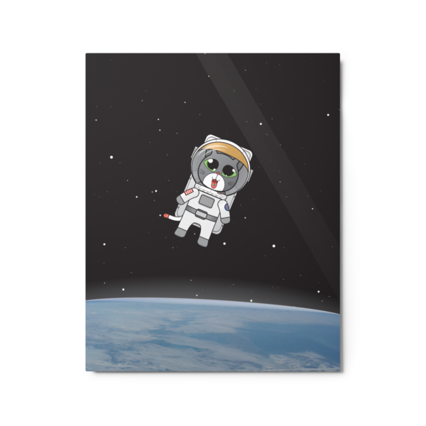 Lonely Catstronaut Metal Print