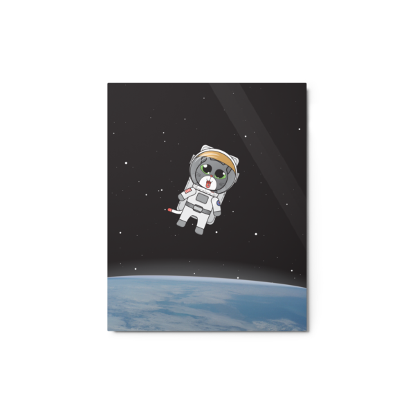 Lonely Catstronaut Metal Print