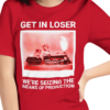 Kitty Marx and Friends Red Tee Shirt Front Zoom